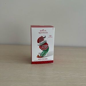 2014 Santa Stop Here! Hallmark Ornament NIB